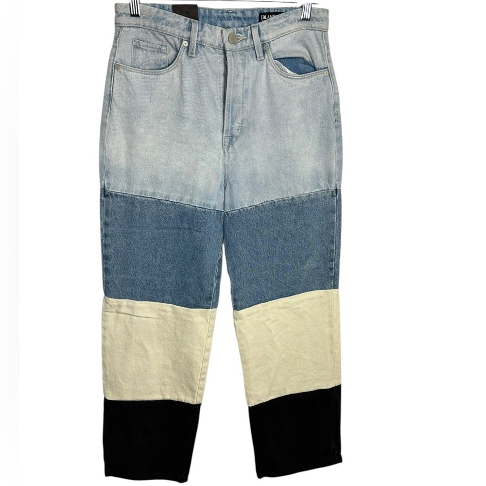 Blank NYC Baxter Color-Block Patchwork Straight L… - image 2